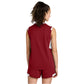 Deep Red/White