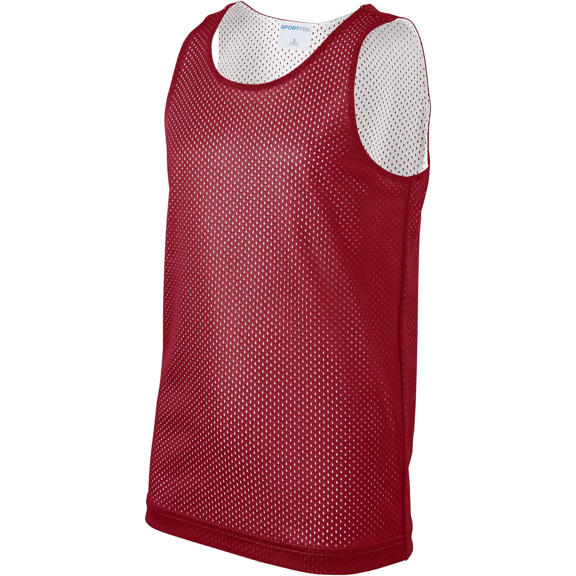 Deep Red/White