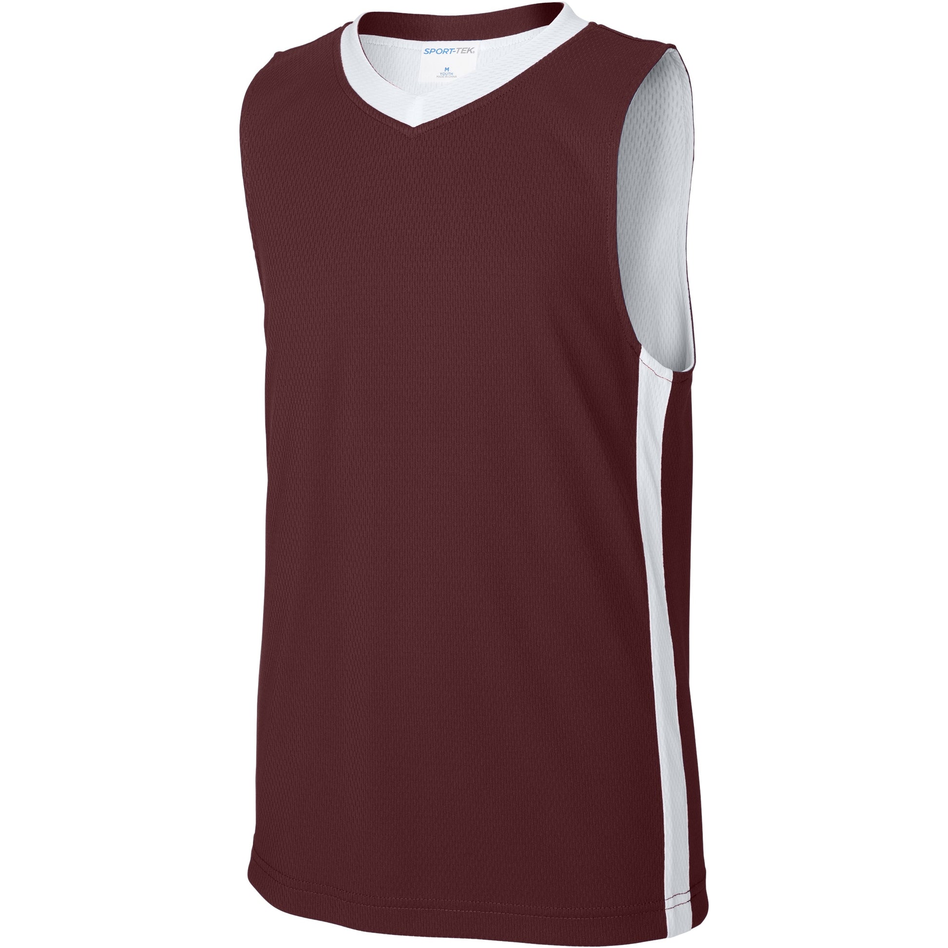 Maroon/White