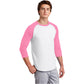 White/ Bright Pink